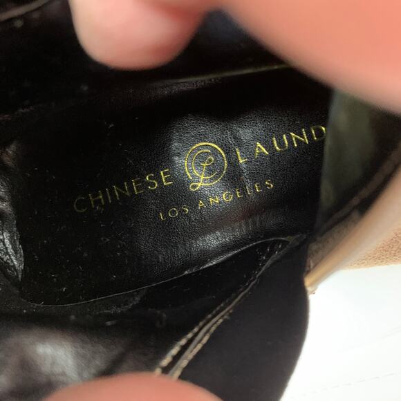 Chinese Laundry Women's Sz 6 US Side Zip Over the Knee Boot Solid Tan Faux Suede - Picture 7 of 9